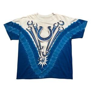 Vintage Indianapolis Colts NFL Liquid Blue Style Tie Dye T-Shirt